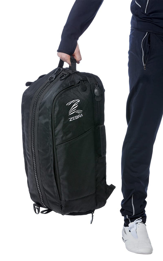 Sac de sport ZEBRA Combi, noir - 70 x 30 x 25 cm - avec fonction sac à dos