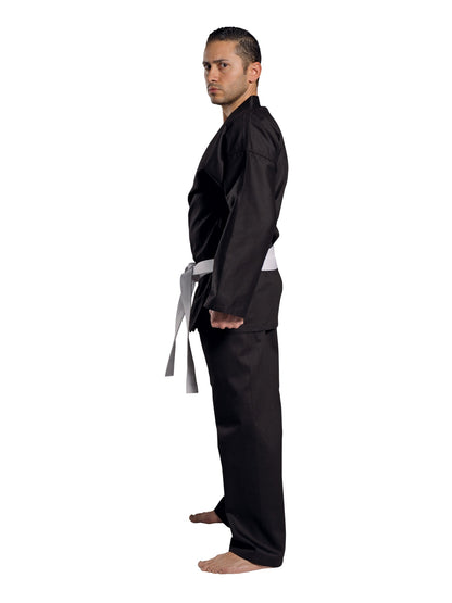 Combinaison de karaté KWON (R) traditionnelle noire - 8 oz, noir - Karaté Gi
