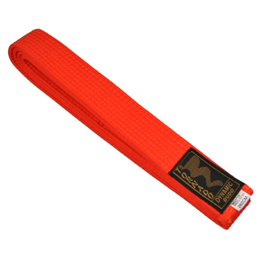 Ceinture de karaté orange - unie - largeur 4 cm - Ceinture orange karaté
