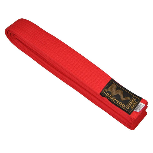 Ceinture de karaté rouge - unie - 4 cm de large - ceinture rouge karaté