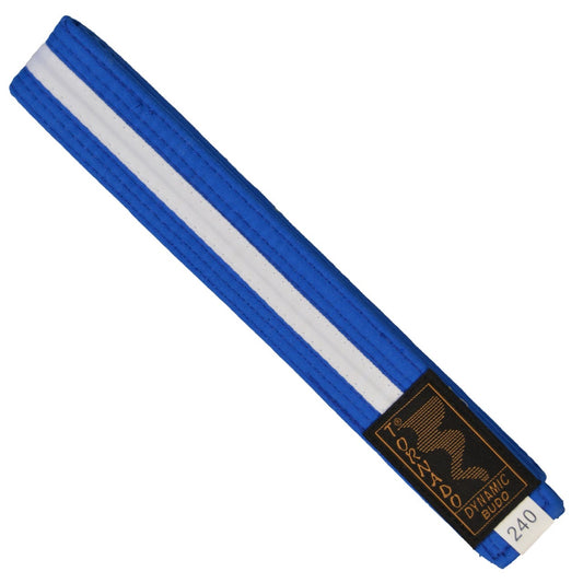 Ceinture Budo bleu-blanc