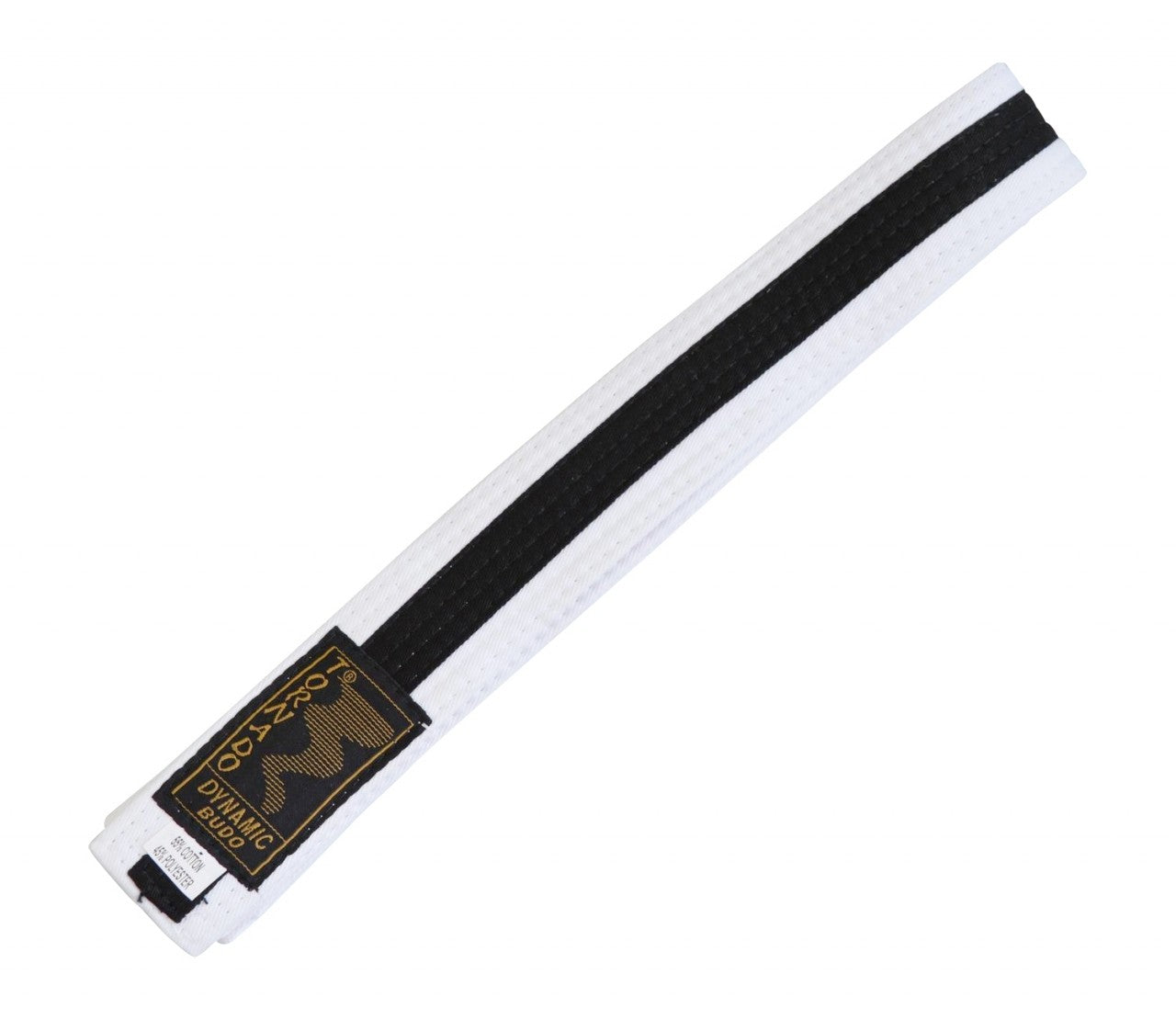 Ceinture Budo blanche-noire