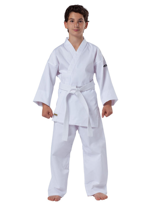 Uniforme de karaté KWON (R) Clubline Basic - blanc 6,5 oz - Kimono de karaté pour enfants