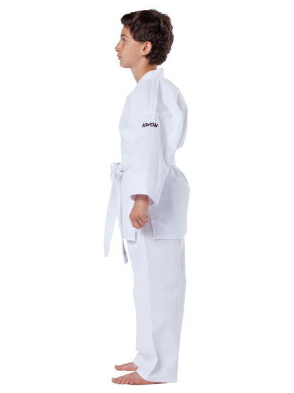 Uniforme de karaté KWON (R) Clubline Basic - blanc 6,5 oz - Kimono de karaté pour enfants