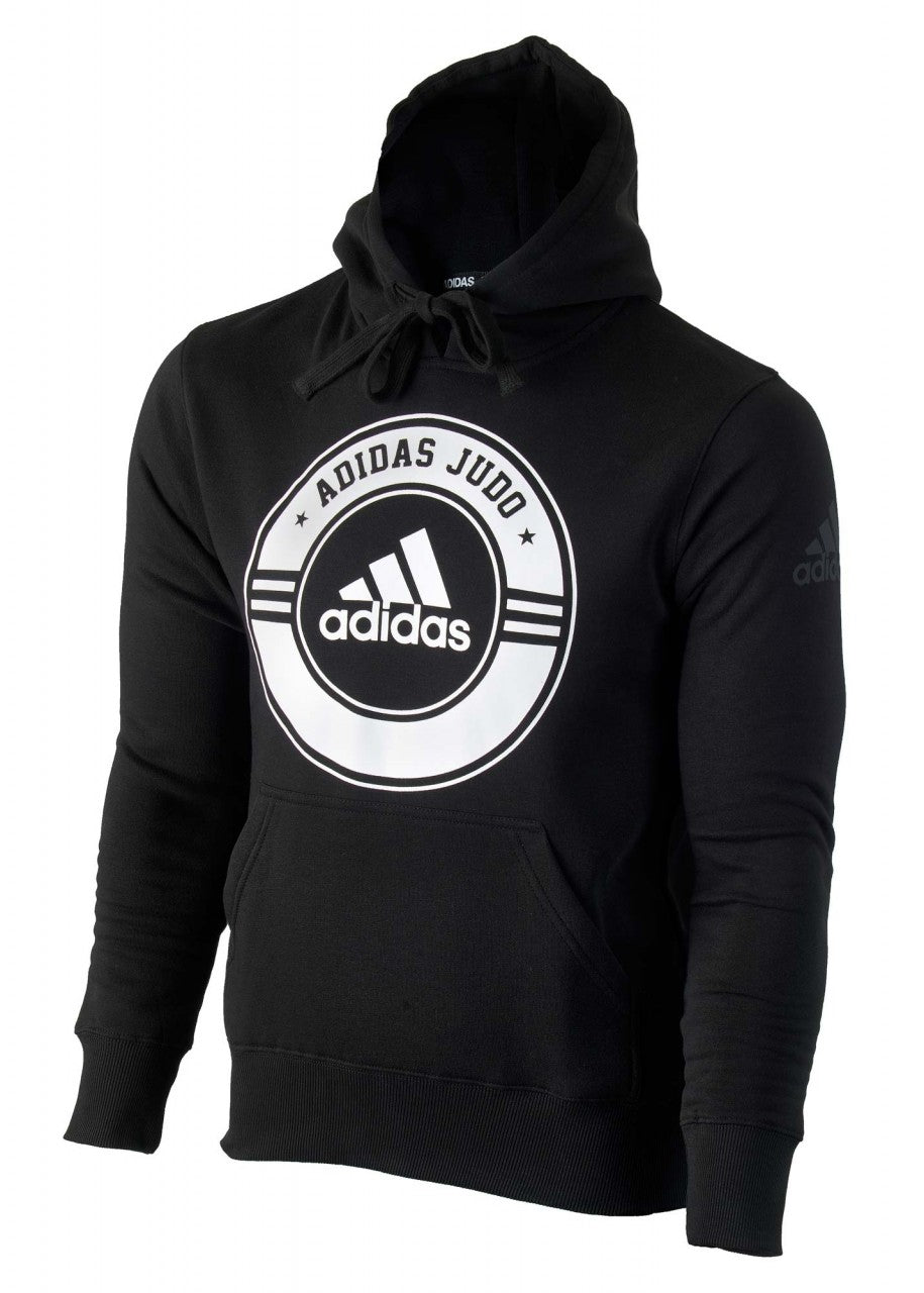 Sweat à capuche ADIDAS Judo noir et blanc