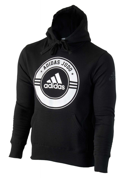 Sweat à capuche ADIDAS Judo noir et blanc