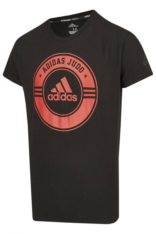 T-shirt ADIDAS Combat Sport Judo noir-rouge