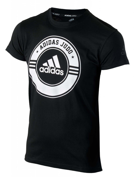 T-shirt ADIDAS Combat Sport Judo noir et blanc