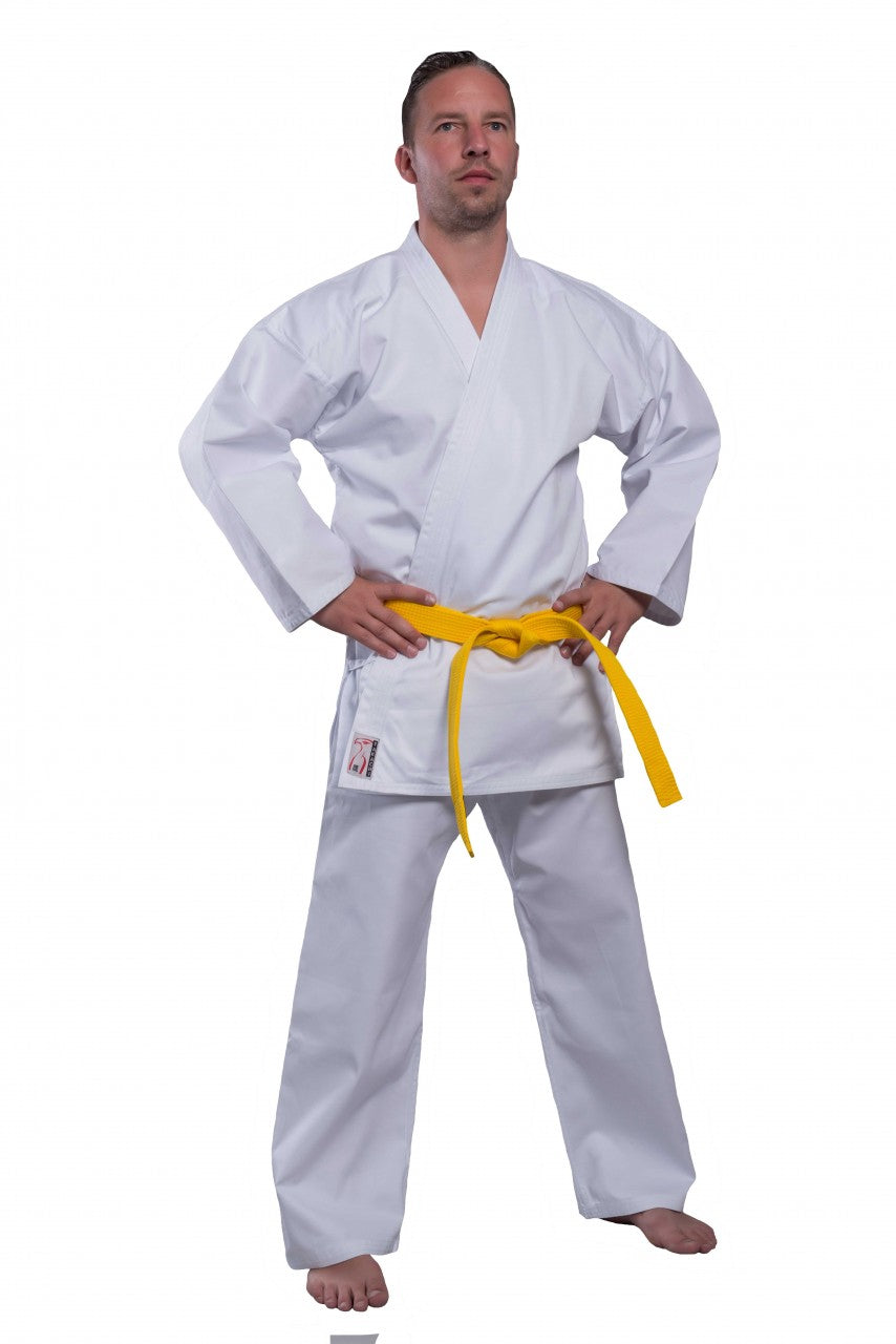 Tenue de karaté Takachi Gi Allround 10 oz blanc - Tissu lisse - Prélavé