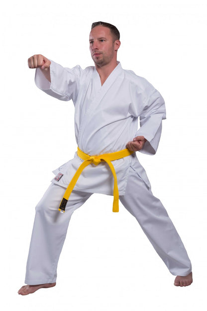 Tenue de karaté Takachi Gi Allround 10 oz blanc - Tissu lisse - Prélavé