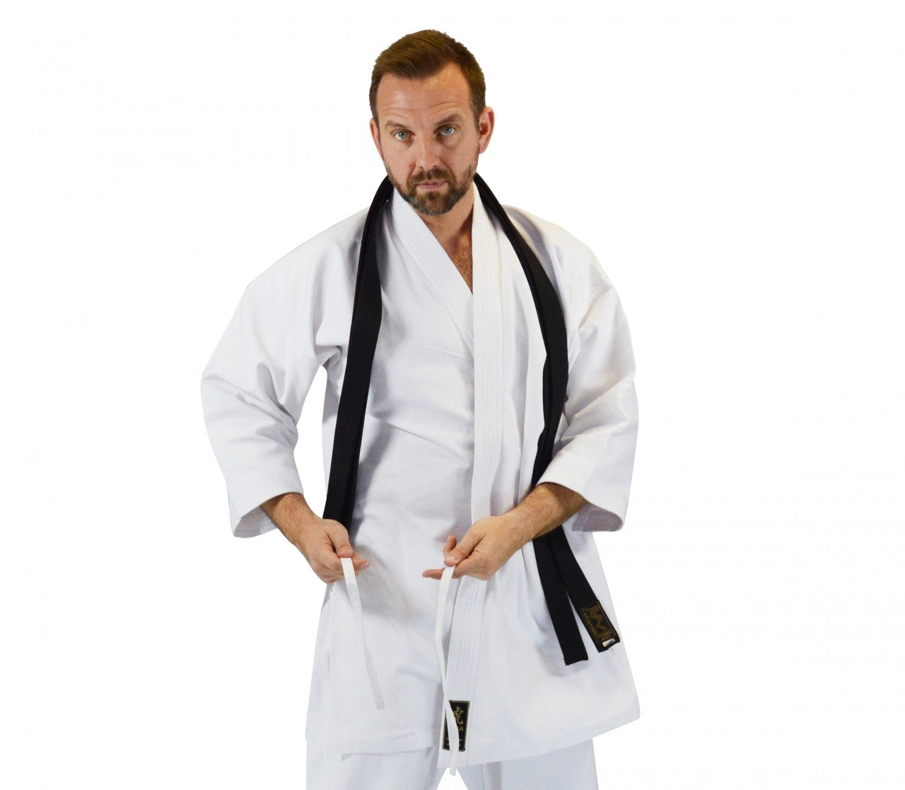 Tenue de karaté Kumite Gi TORA 14oz Canvas - Veste traditionnelle - Pantalon à lacets