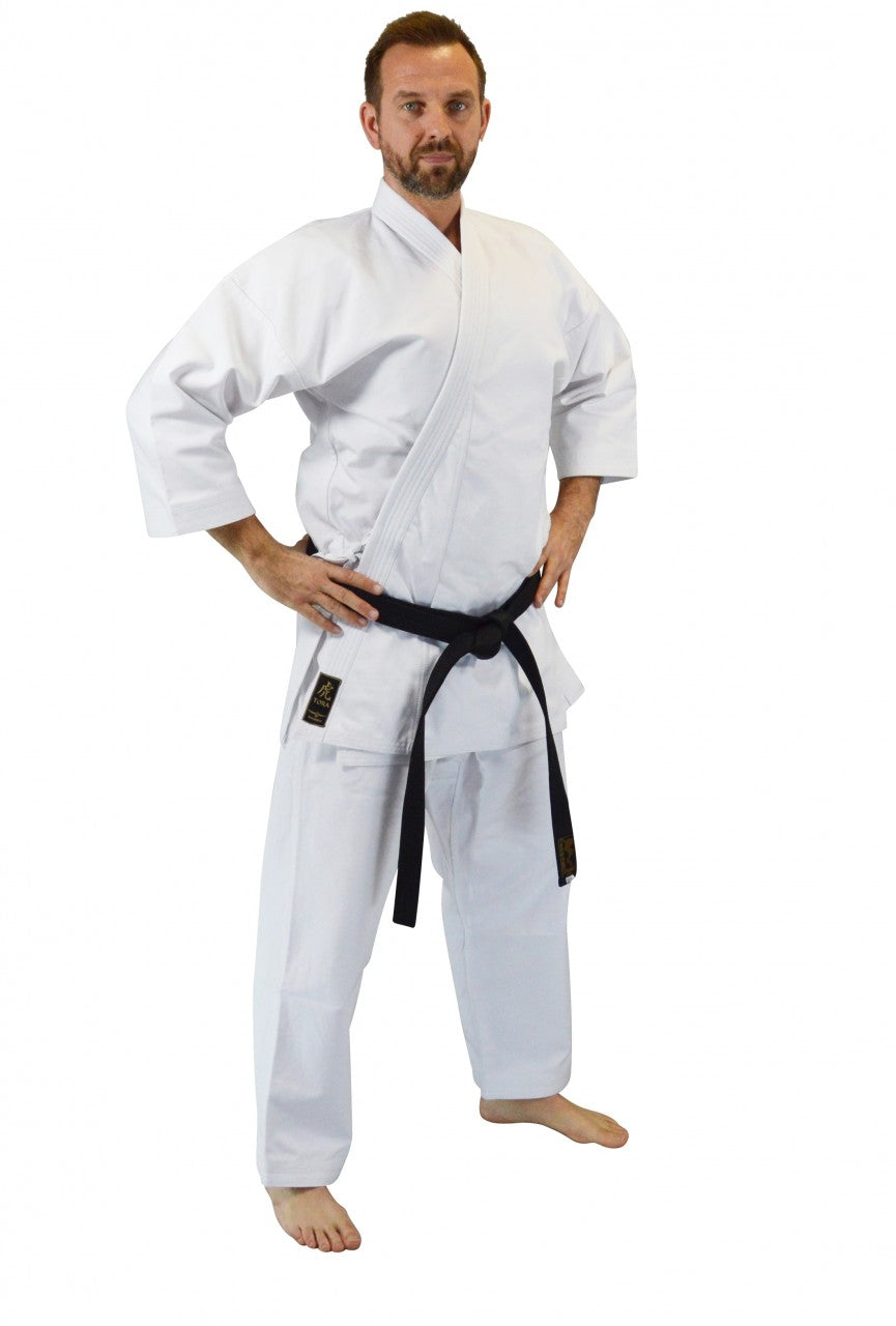 Tenue de karaté Kumite Gi TORA 14oz Canvas - Veste traditionnelle - Pantalon à lacets