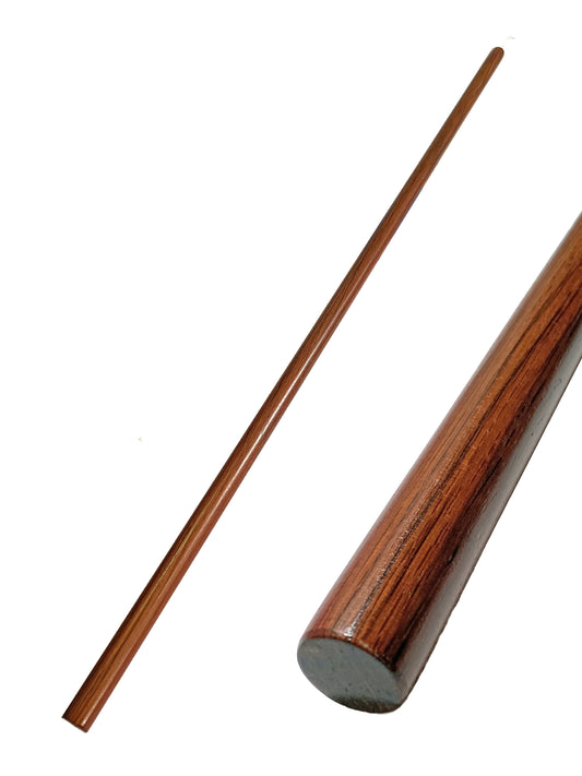 Bâton d'entraînement TEKKA BUDO Hanbo 90 cm en chêne rouge - Forme droite - Bâton court en bois pour arts martiaux Aikido Kobudo