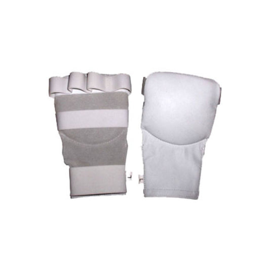 Mitaines de karaté en cuir blanc